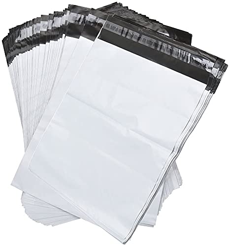 Starvast - 100 sobres de plástico para expedición, bolsa de expedición de plástico, 300 x 420 mm, color blanco