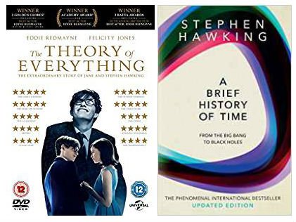 Stephen Hawking The Theory Of Everything DVD + A Brief History Of Time: From Big Bang To Black Holes Paperback