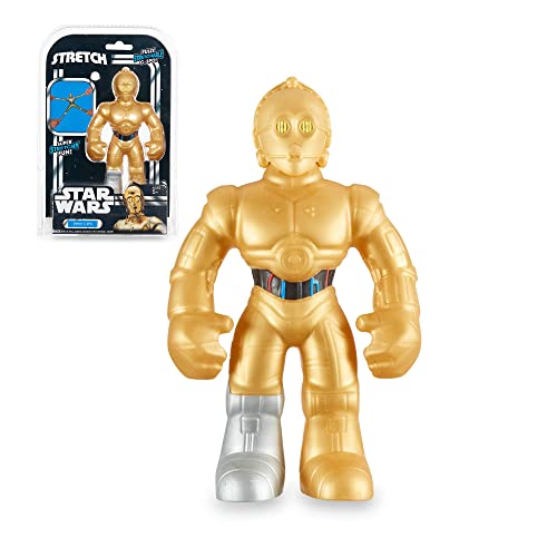 Stretch - Star Wars Mini C3PO, muñeco elástico, se estira, Personaje películas clásicas la Guerra de Las Galaxias, Licencia Oficial, Producto Original, coleccionistas, 5 años, Famosa (TR404000)