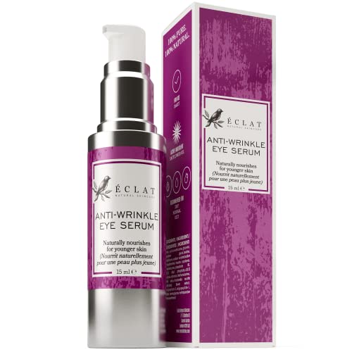 Suero de ojos con Retinol, Colágeno, Aloe Vera, Vitamina C y E - Crema para debajo de los ojos que ayuda a aclarar las ojeras, reducir las arrugas, las líneas finas y los ojos hinchados,15 Ml