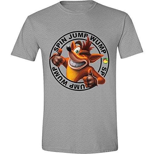 T-Shirt Crash Spin Jump Wump (Grey) XL [Importación italiana]