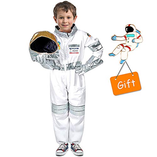 Tacobear Disfraz Astronauta para niños con Casco Astronauta Guantes Astronauta Disfraz Accesorios Astronauta para niños Disfraz de rol