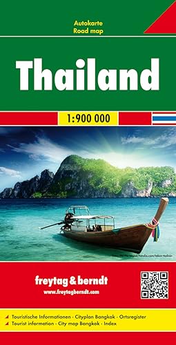 Tailandia, mapa de carreteras. Escala 1:900.000. Freytag & Berndt.: Wegenkaart 1:900 000: AK 184 (Auto karte)