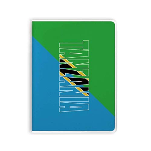 Tanzania - Cuaderno con nombre de la bandera del país