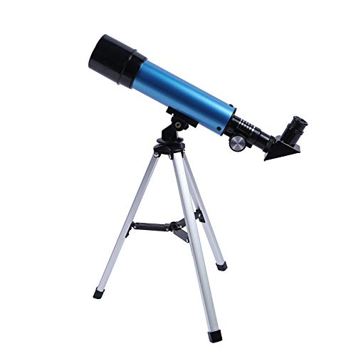 Telescopio astronómico para niños, HD, refractor, ciencias educativas, principiantes, reflector profesional con trípode ajustable, filtro de luna (F36050)