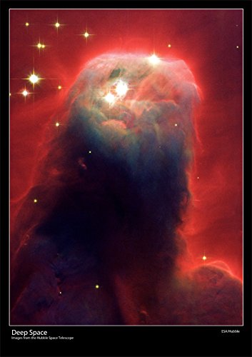 Telescopio espacial Hubble Póster – Ghostly Pilar de gas y polvo – tamaño A1 – 84 x 59 cm (aprox) [DS6]