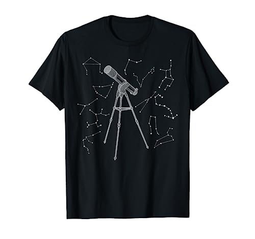 Telescopio Estrella Constelación Astrónomo espacial Camiseta