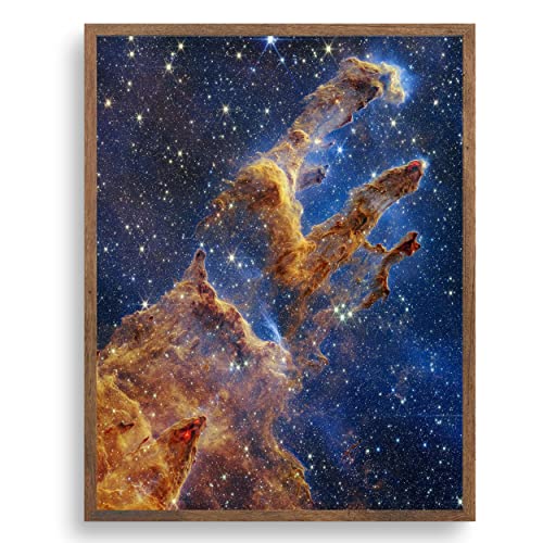 Telescopio Hubble Pilares de la Creación Nebulosa Águila M16 Lienzo Lienzo - Póster de astronomía - Póster espacial para astrónomos entusiastas de la exploración espacial - Sin marco (8 x 12 pulgadas)