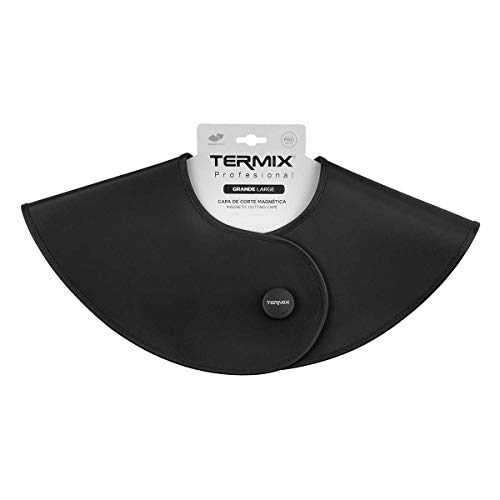 Termix Capa de corte magnética grande color negro- Accesorio de peluquería profesional en tejido mezcla de PVC y Poliester