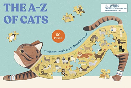 The a to Z of Cats: A Cat-shaped Jigsaw Puzzle