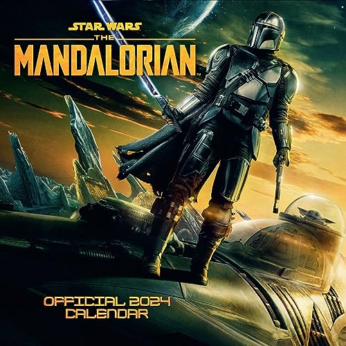 The Mandalorian 2024 Square Wall Calendar, Official Star Wars Product