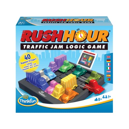 Think Fun - Rush Hour Escapa del Atasco, Juego de Lógica para Niños Edad 8+ Años
