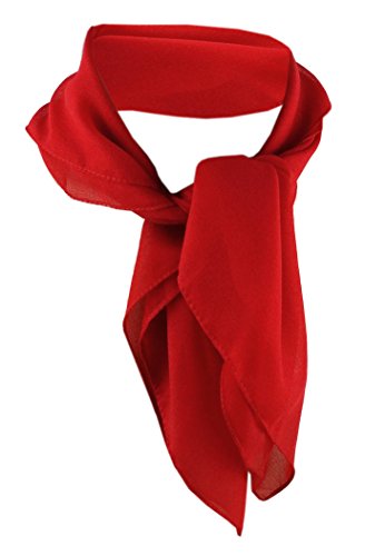 TigerTie - nicki paño de gasa - rojo tamaño 50 cm x 50 cm - paño pañuelo bufanda