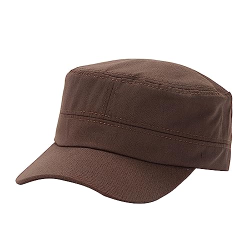 TONXX Sombrero Militar de algodón para Mujeres y Hombres, Gorra Plana Transpirable, Sombrero para Acampar al Aire Libre