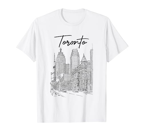 Toronto Skyline Toronto Viajar vacaciones Canadá Viajes Camiseta