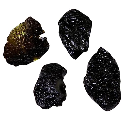 TOYANDONA 4 Piezas De Vidrio Meteorito Herramienta De Enseñanza Colgante De Meteorito Espécimen Científico Educativo Joyería Enseñanza De Meteorito Muestra De Enseñanza Piedra