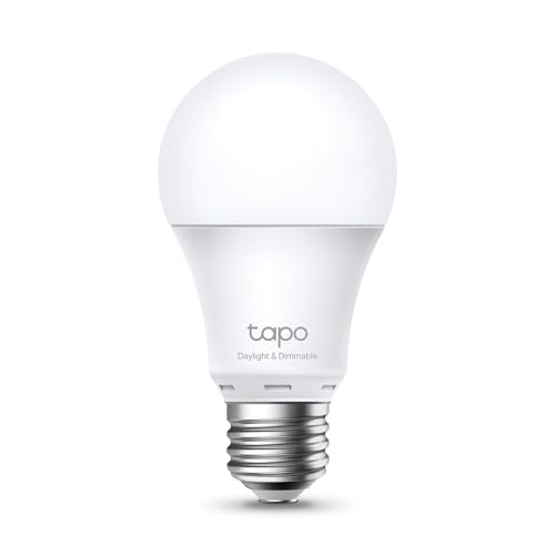 TP-Link TAPO L520E - Bombilla LED Inteligente, Bombilla WiFi sin necesidad de Hub, Blanco Neutro 4000K, Regulable,E27, 8.7W/ 806lm, Compatible Alexa, Echo y Google Home