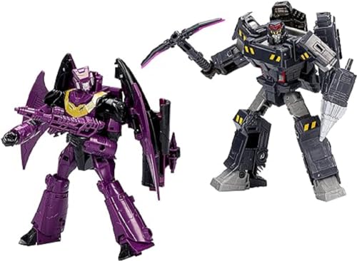 Transformers - Legacy Evolution - Pack Doble Humble Origins - Figuras de Senator Shockwave (17 cm) & Data Clerk Orion Pax (14 cm)