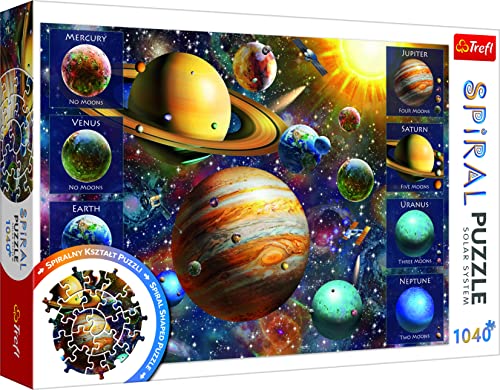 Trefl 1040 Piezas, Espiral, Adultos y niños a Partir de 12 años Puzzle, Color Sistema Solar (40013)