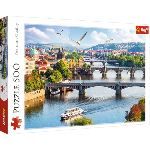 Trefl 500 Piezas, Adultos y niños a Partir de 10 años Puzzle, Color Praga, república Checa