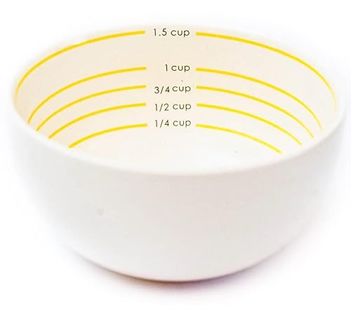 Uba Tazón de medición de porcelana para control de porciones para pérdida de peso, dieta bariátrica, alimentación saludable (1)