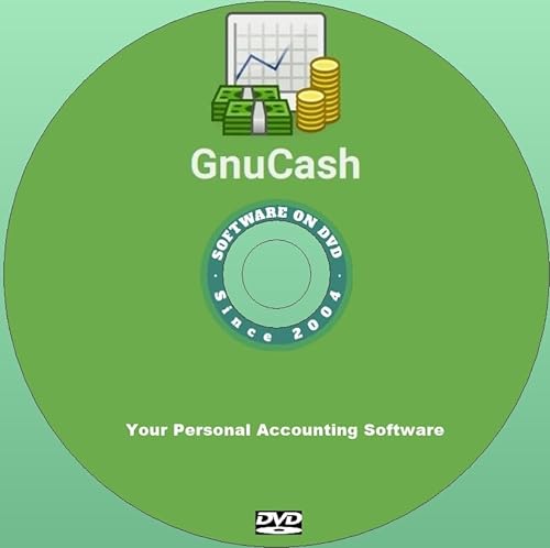 Última versión nueva de la aplicación de software GNUCash Finance Manager para PC con Windows en DVD