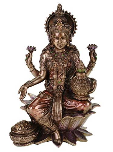 Unknown Estatua de Lakshmi Dios indio del La Sabiduría y de la suerte del reichtums Hindú Ismus [Figura la India]