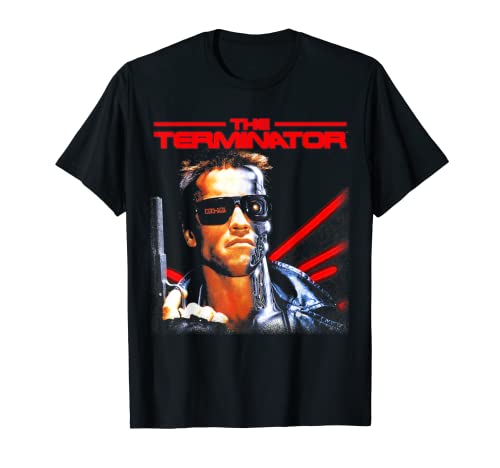 US The Terminator Classic - Caja de película (arte 01), color negro Camiseta
