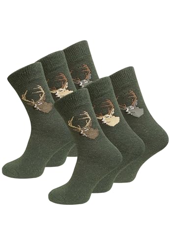 VCA - Juego de pares de calcetines, diseño de cazador, Hombre, color 6 Paar, tamaño 39-42
