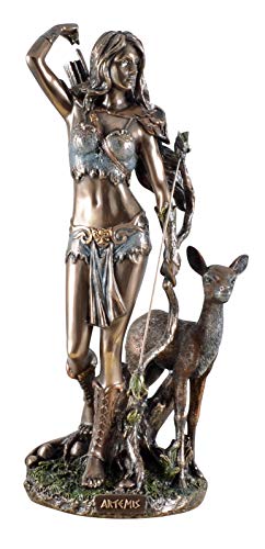 Veronese 708-7355 - Figura de la diosa griega de la caza con flecha y arco REH
