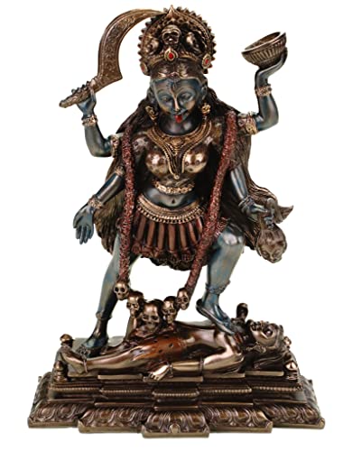 Veronese 708-7535 - Figura de la diosa india de la muerte Shiva (bronce, 20 cm)