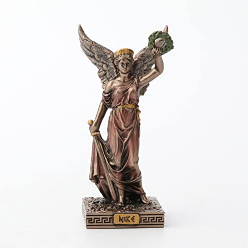 Veronese Design Figura en miniatura de dioses griegos (Nike, bronce)