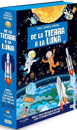 Viaja, conoce, explora - Formato A4. De la Tierra a la Luna. Edic. ilustrado (Español)