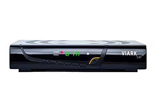 Viark Sat 4K - Receptor Satélite Digital 4K UHD DVB-S2X Multistream H.265 4000MIPS 1.0 GHz 60fps 10 bit 3D, con LAN, Antena WiFi USB y Lector de Tarjetas CA
