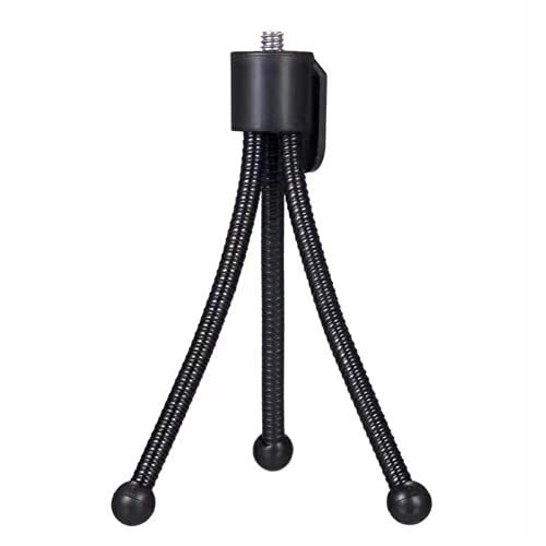VODSEN Soporte de cámara web flexible estable soporte de cámara transmisión en vivo ajustable portátil resistente trípode de metal accesorios duradero ligero