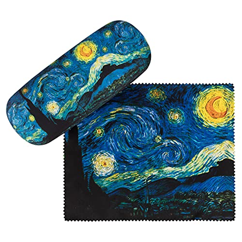 VON LILIENFELD Estuche Gafas La noche estrellada de Vincent van Gogh Funda Ligeramente Estable Colorido Paño de limpieza