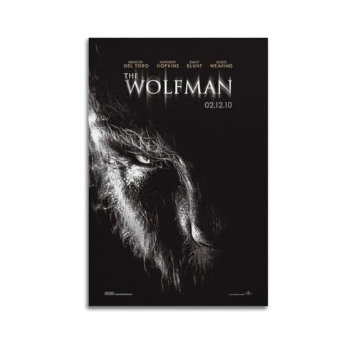 VZRSQZK Póster de película de hombre lobo, póster decorativo de lienzo, póster de pared e imagen artística impresa moderna para decoración de dormitorio familiar, pósteres de 20 x 30 cm