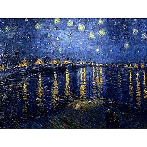 Wee Blue Coo VINCENT VAN GOGH STARRY NIGHT 1888 OLD MASTER ART PAINTING PRINT 12x16 inch 30x40cm POSTER Estrella Noche Viejo maestro Pintar Póster