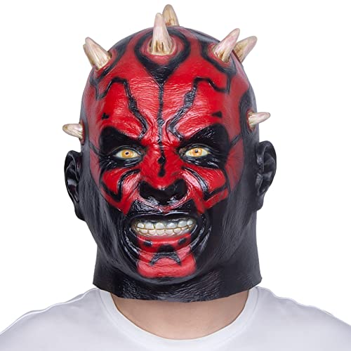 WLLLTY Máscara de Halloween Máscara de miedo Personaje de película Látex Completo Headgear Halloween Cosplay Fiesta de disfraces Accesorios