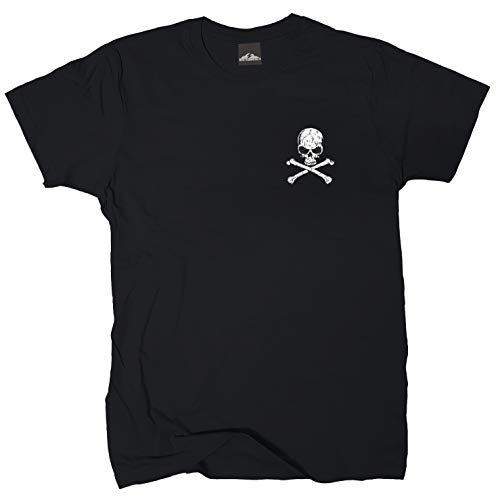 Wolkenbruch® Sputnik-Shirts - Camiseta con diseño de calavera (tallas de la M a la XXXXL) Negro L