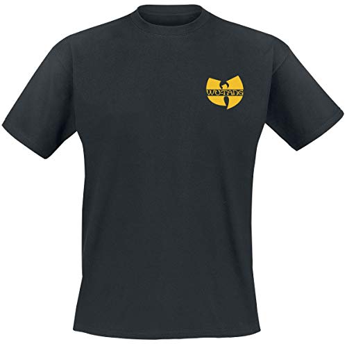 Wu-Tang Clan Black Logo Hombre Camiseta Negro M 100% algodón Regular