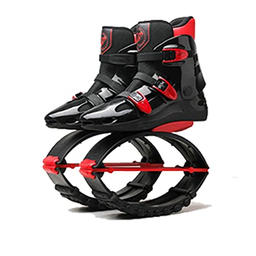 Zapatillas de Fitness Antideslizantes Botas de Correr Anti-Gravedad para Quemar Calorías Extra Zapatillas de ejercicio con rebote para mujeres y hombres ( Color : Black+Red , Size : US9.5-11/EU41-43 )