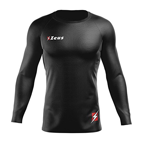 Zeus Camisetas para hombre Training Fitness Relax Sport Maglia Fisiko M/L (NEGRO, XL)