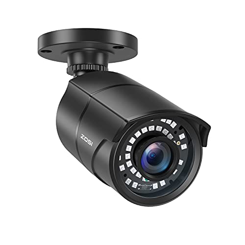 ZOSI 1080P 2MP Cámara de Vigilancia para CCTV DVR Kit de Cámara de Seguridad Exterior, Visión Nocturna, Salida TVI/CVI/AHD/CVBS